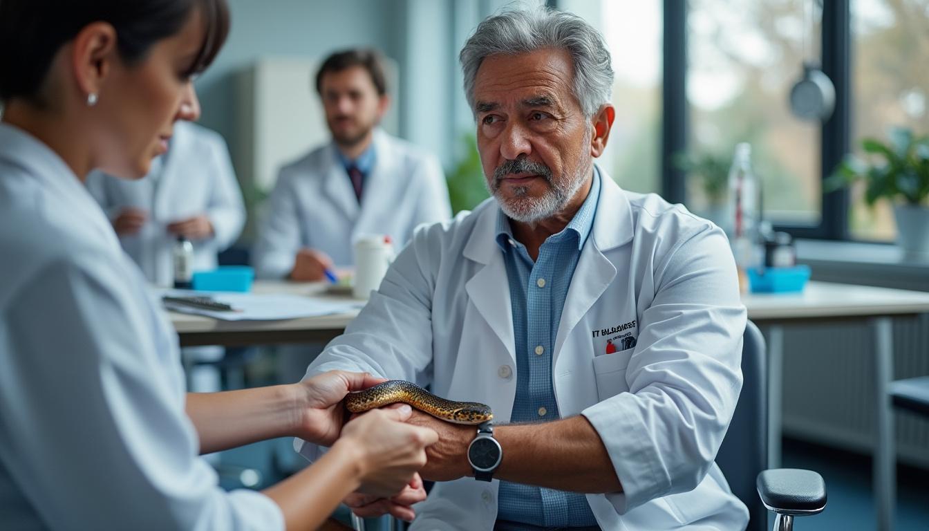 erfahren sie die faszinierende geschichte eines mannes, der sich 200 mal von einer schlange beißt, um ein lebensrettendes gegenmittel zu entwickeln – ein außergewöhnliches wissenschaftliches projekt.