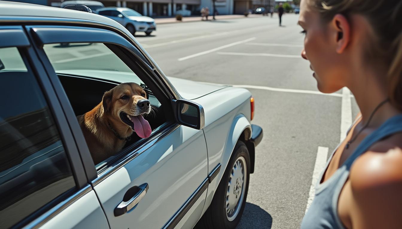 lebensrettende maßnahmen für hunde an heißen sommertagen im auto: erfahren sie, wie sie ihren hund effektiv vor hitze schützen und gefahren vermeiden können.