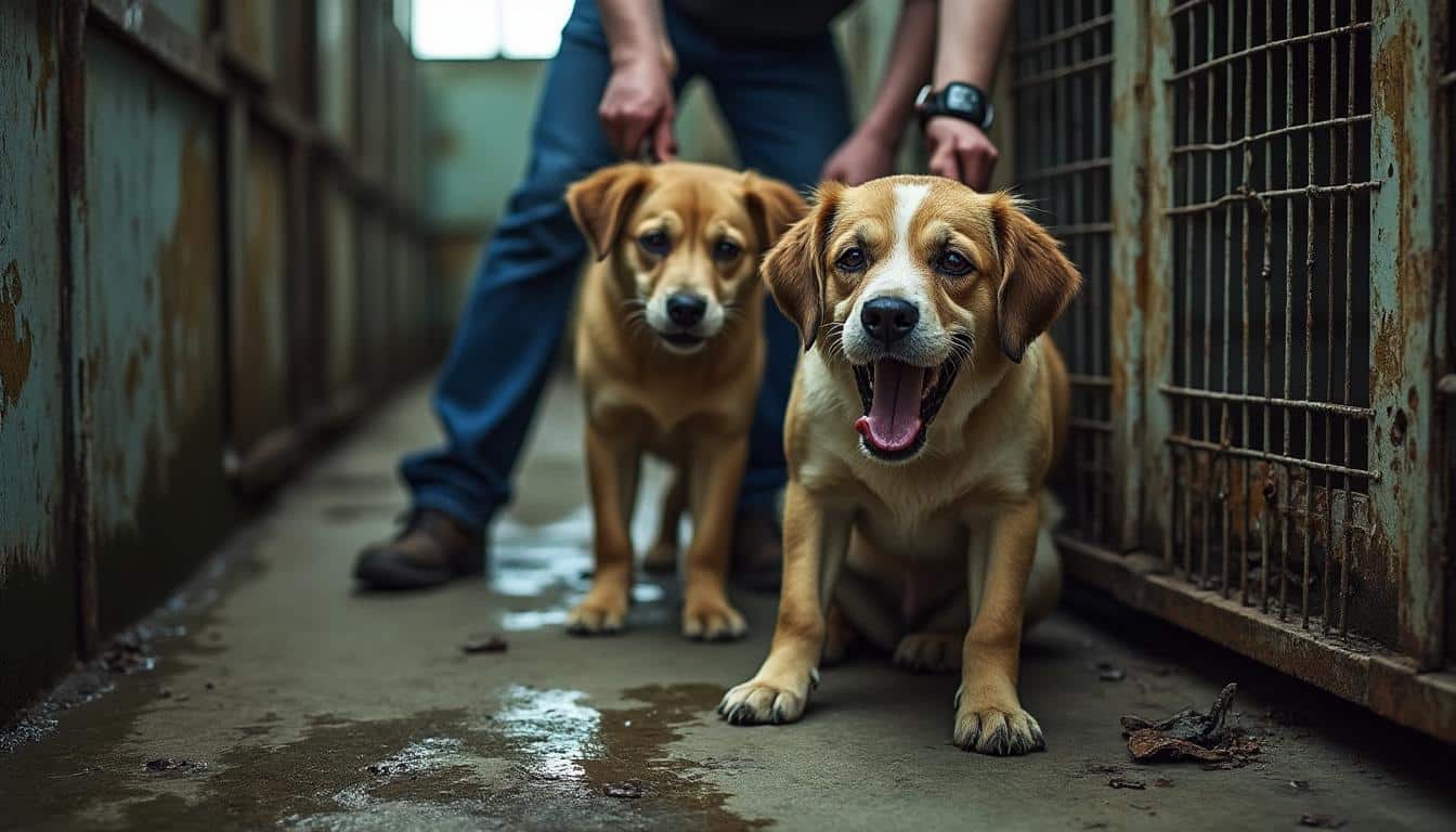 erfahren sie die bewegende geschichte der rettung zweier hunde aus unmenschlichen bedingungen und erhalten sie einen tiefen einblick in die tragödie des tiermissbrauchs.